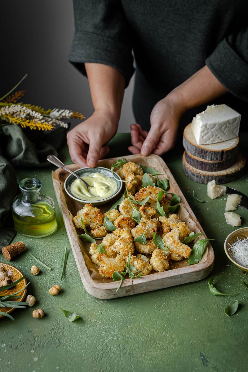 cavolfiore arrosto con pecorino