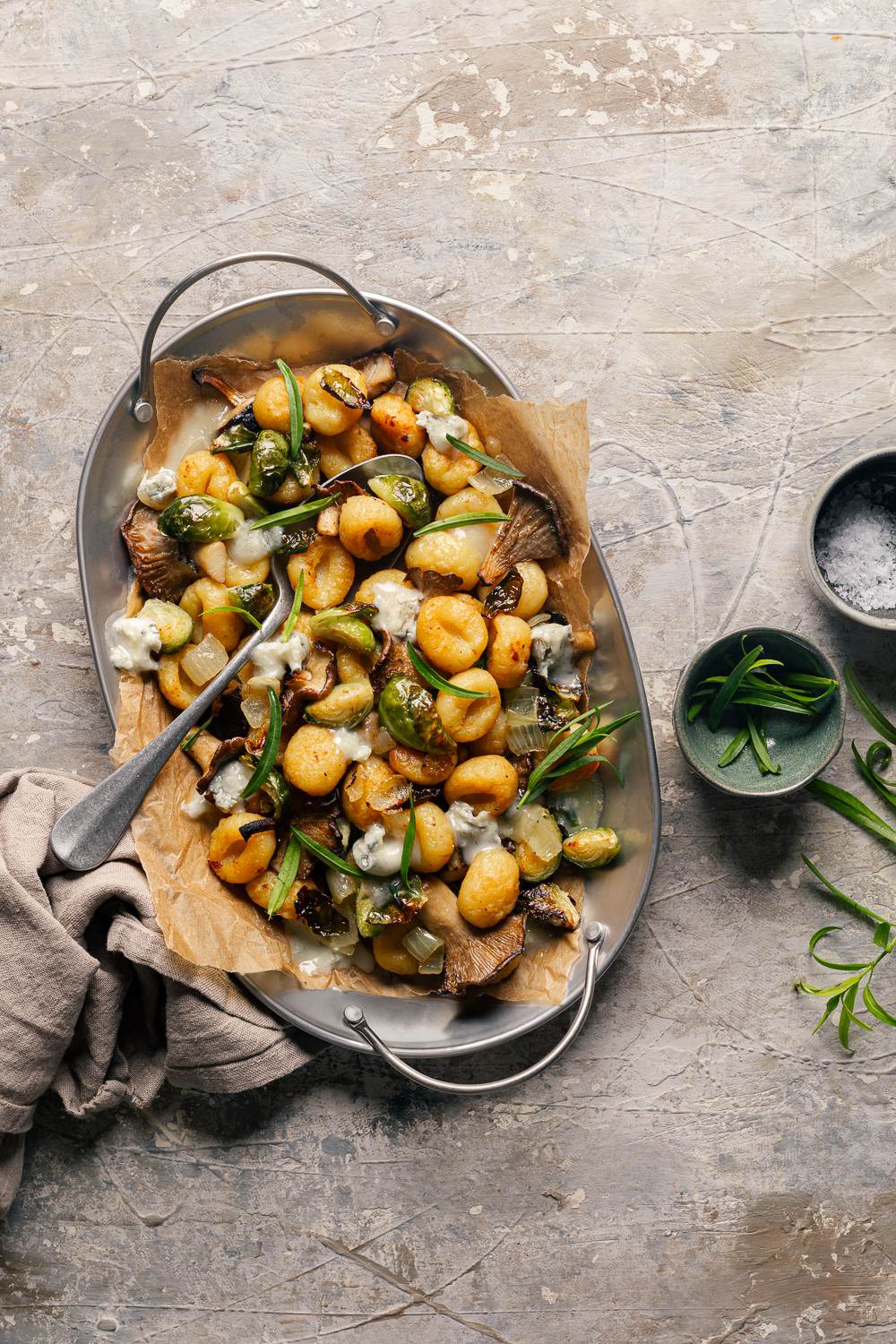 gnocchi arrosto FUNGHI E CAVOLETTI