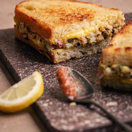 sandwich al tonno vegano vegan tuna melt