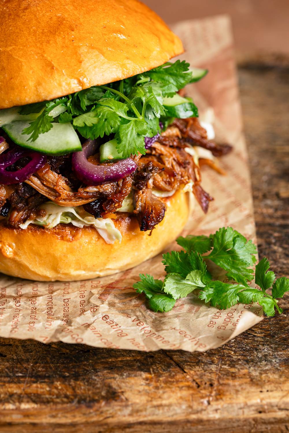 panino con pulled pork alla coreana nella slow cooker