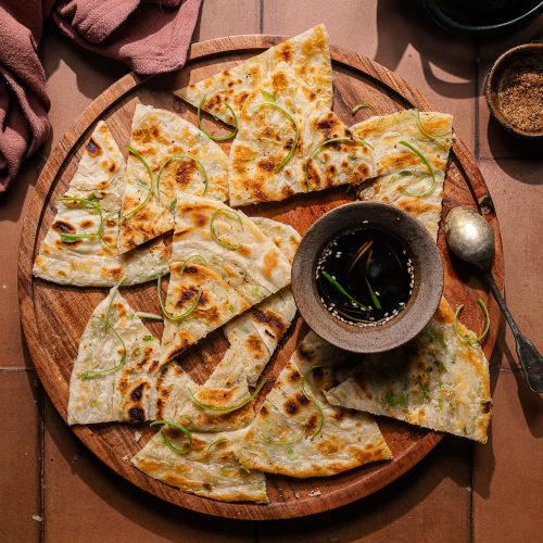 scallion pancake cinesi ripieni di cipollotto